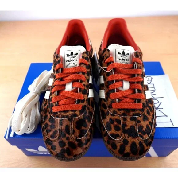 Adidas Samba OG Red Leopard Women's Shoes - Picture 4 of 10